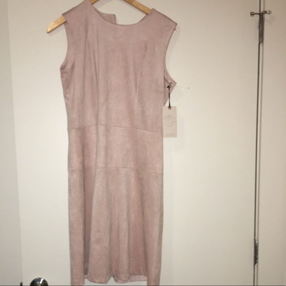 Lila Rose Swede dress, cream, 8 (fit as M) NWT - Picture 2 of 4